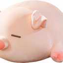 Pig Stuffed Animal Plush Pillow - 15.7'' Kawaii Soft Pig Hugging Pillow, Adorable Cuddle Plush Toy, for Kids, Girlfriend, or Adults, Perfect for Christmas and Birthdays (Squint, 15.7in)
