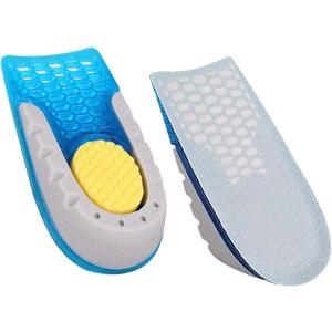 1pair Breathable Heightening Insoles for Men and Women Lightweight Non- Shoe Pads Sweat Absorption for Sports and Casual Shoes Inner (12.7X6.3X3.5CM)