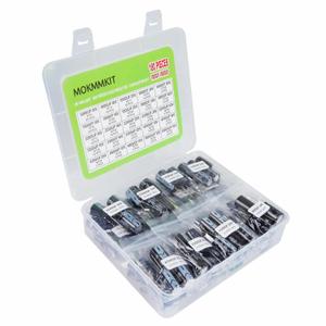 25 Values 180 Pieces, Aluminum Electrolytic Capacitor Kit, 1000uF 1500uF 2200uF 3300uF 4700uF 6800uF 10000uF, 10V 16V 25V 35V 50V, Large-Capacity Capacitors Assortment Set