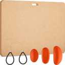 Treela Portable Clay Wedging Board with Built in Handle Ceramic and Clay Supplies 18 x 24 Inch Wood Clayboard with 3 Pcs Clay Ribs and Clay Cutters Wire with Black Handles for Art Crafts Modeling
