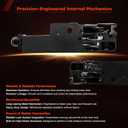 Upgraded Metal Interior Door Handles (Pair)  Compatible with 2006-2012 Ford Fusion, 2006-2011 Mercury Milan, 2006 Lincoln Zephyr, 2007-2012 Lincoln MKZ  Replaces 6E5Z-5422600-AA, 6E5Z-5422601-A (Front Left&Right Door Handle)