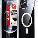 LeYi for iPhone-12-Pro-Max Case Clear: Compatible with Magsafe[ Screen Protector X2+ Camera Cover X2] iPhone12 Promax Cases Funda para i 12Pro Max Magnetic Protective Heavy Duty Slim, Transparent