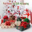 24pcs Large Christmas Bows for Gift Wrapping, 5 inch Wide Xmas Pull Bows for Presents, Gift Baskets, Christmas Tree, Wine Bottles, Christmas Decorations (red and Green)