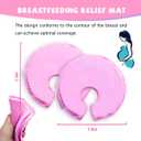 Breast Therapy Pack -2 Hot Cold - Breast Heating Pad Breastfeeding Relief - Breast Ice Packs for Engorgement & Nipple Gel Soothing Pads (Purple)