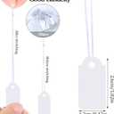 200 Pcs Small Price Tags, Paper Tags with Elastic String, Writable Blank Kraft Tiny Gift Tags for Clothes Jewelry Gifts Merchandise Marking Labels Christmas Stocking Stuffers(1.020.47inch, White)