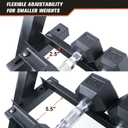 3-Tier Dumbbell Rack Multilevel Weight Storage Organizer for Home Gym, Weight Rack for Dumbbells, Kettlebells, (Rack Only)