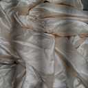 CozyLux Satin Sheets Queen Size Bed Set - 4 Piece Silky Queen Sheet Set, Luxury Beige Queen Sheets with Smooth and Soft Microfiber, Includes 1 Fitted Sheet, 1 Flat Sheet and 2 Pillowcases