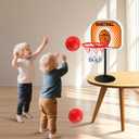 NZQXJXZ Indoor Basketball Hoop Mini Desktop Basketball Hoop Indoor, Tabletop Hoops Set with Two Balls and Suction Cup Mini Basketball Sets Toys for Desk Table Bedroom for Kids and Adults