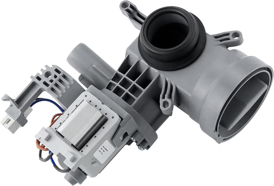 WPW10605427 W10425238 Washer Drain Pump Assembly Fit for Whirl-pool May-tag Washer Drain Pump WFW75HEFW0 WFW8540FW1 Replaces W10425238 WPW10425238 W10918044 W10605427 W10799065 by AMI PARTS