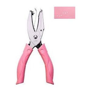 Zonon 2 Pcs Hole Punch Shapes Single Hole Paper Punchers for Crafts Handheld Metal Punch with Soft Grip 1/4" 3/16" Heart Butterfly Flower Holes for DIY Tags Ticket Scrapbook