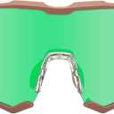 AMBEYE Sports Sunglasses  UV400 REVO Mirror Lens, Ultra-Light TR90 Full Frame, Adjustable Nose Pads, Anti-Slip Arms  Cycling Running Hiking Triathlon  green