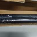 Ivilon Drapery Window Curtain Rod - End Cap Style Design 1 Inch Pole. 72 to 144 Inch Color Black