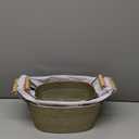 vensovo Galvanized Metal Oval Planter Buckets with Handles  Set of 3 Rustic Farmhouse Flower Tubs with Drain Holes & Plugs, Vintage Small Pots for Herbs, Succulents, Wedding or Tabletop Decor