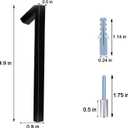 Black House Numbers - 5 Inch Modern Floating Address Numbers For Houses Rust Proof Zinc Alloy Easy To Install High Gloss Black Number 1