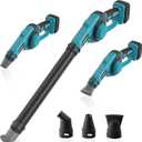 Small Leaf Blower Cordless Mini Compatible with Makita 18V Battery(No Battery) 200MPH Powerful Portable Electric Leaf Blower 3 Speed Compact Handheld Leaf Blowers for Jobsite, Lawn Care