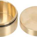 Round Brass Waterproof Keepsake Box Sealed Copper Container for Jewelry Storage Sturdy Metal Round Jewelry Box for Outdoor Use for Collectibles