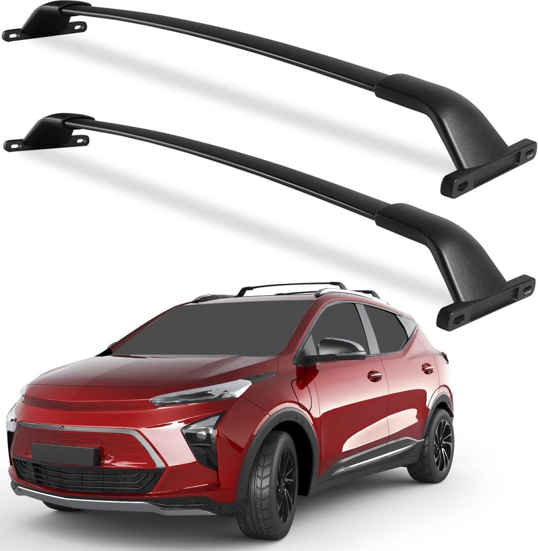 Wonderdriver Roof Rack Cross Bars 220lb Fit for Chevy Chevrolet Bolt EUV 2022 2023 2024 2025 2026 Bolt EV, Heavy Duty Aluminum Crossbar Racks Rail Rooftop Carrier Canoe Kayak Bike Cargo Luggage Black