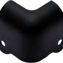 TCH Hardware 8 Pack Steel Corner Protector - 2 Leg Black Cabinet Amplifier Speaker