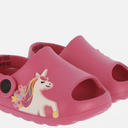 Capelli New York Kids Unicorn Slide Ankle Straps ( Girls 1 St Walker ) Size 10