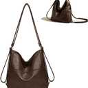 Convertible Backpack Purse Tote Backpack for Women Vegan Leather Convertible Crossbody Handbags Slouchy Shoulder Bag