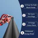 16FT Heavy Duty Flag Pole for Outside House, High Hardness