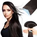 Tape in Human Hair Extensions, Remy Seamless, Dark Brown(#2) Straight, Silky & Thick, 18 Inch, 20pcs 40g, Easy to Install, Real Human Hair