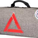 Thrive Emergency Car Kits for Vehicles - Roadside Emergency Car Kit (104 Pieces) - Car Kits for Emergency - Roadside Car Kit with Jumper Cables and Mini First Aid Kit - Gray Bag