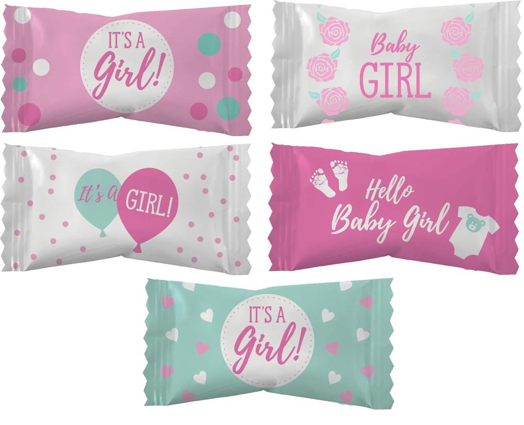 Party Sweets It's a Girl Buttermints, Six 7 Oz Bags (EXP 11/12/26)