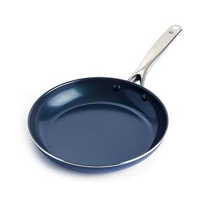 Blue Diamond 10" Nonstick Frying Pan Skillet, Diamond Infused PFAS & PTFE-Free Ceramic Pot, Dishwasher & Oven Safe, Stay Cool Handle, Durable Non Toxic Metal Utensil Safe, Egg & Omelet Pan, Blue