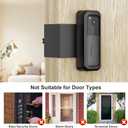 Blink Doorbell Mount, Anti-Theft Video Doorbell Door Mount Bracket No Drilling, Not Block Doorbell Motion Sensor, Easy to Install, Fit for Blink Doorbell Camera (Black)