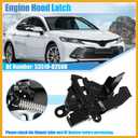 53510-06280 Car Engine Hood Latch Lock for Toyota Camry 2015 2016 2017 Hood Latch Assembly Hood Lock Assy 5351006280 Replacement