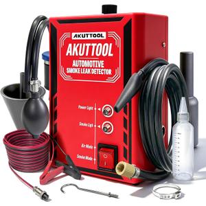 Smoke Machine Automotive Built-in Air Pump, 12V DC Smoke Leak Detector for Pipe System, Fuel Leakage, EVAP Vacuum Leakage Diagnostic Tester for Cars, Trucks, Motorcycle, ATV, Boat, Snowmobiles