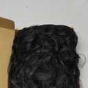 KEAT Curly Wigs for Black Women 14" Short Kinky Curly Black Wig with Bangs Cute Natural Synthtic Soft Wig K001BK