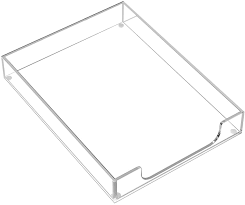 Plastic Bamber Letter Tray Desk Organizer Paper Document File Tray for Office Supplies Collection Folders Notebooks