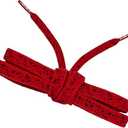 Loop King Laces - Premium Red/Black + Red Flat Cement Textured Shoe Laces for Sneakers and Tennis Shoes, Replacement Shoe Strings for Men & Women, Shoelaces for Athletic Shoes 59 inches 150 cm long