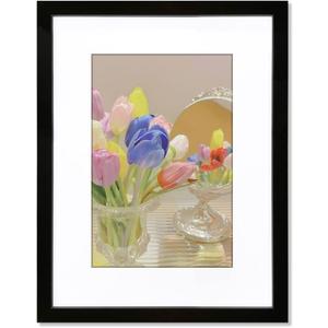 18x24 Black Picture Frame Mat for 16x20 Photo Wall Mounting Poster Frame-1pcs