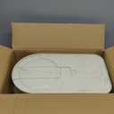 Rice Dispenser Cereal Dry Food Storage Containers with Measuring Cup and Water Filter Cover,Moisture Proof Airtight Food Dispenser Bucket for Rice,Corn,Coffee Bean,Grain,Soybean and Oatmeal,White,12LB