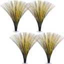 Colingmill 4 Pcs Plastic Metallic Black and Gold Spray Centerpieces for Birthday Table Decorations for Celebration Wedding Anniversary Holiday Party Supplies Happy New Year Decorations, 15.75"