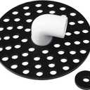 5 inch Drain Cover with Integrated Ports, Floor Drain with Removable Round Disc, 5" Garage Drain Cover Replacement Solution, Floor Strainer, 1PCS