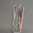 ABNER Mini Flat Iron 0.7 Inch Ceramic Hair Straightener, Small Flat Irons for Short Hair, Curls, Bangs - Adjustable Temperature, Travel-Size, Auto Shut Off, Dual Voltage for Women, Men (Pink)