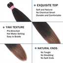 Pre Stretched Braiding Hair Extensions 26 Inch 6 Packs Long Braid Hair Yaki Texture Professional Prestretched Braiding Hair For Women (1B/30#, 26 inch)