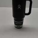 Hydro Flask 40 Oz Travel Tumbler with Handle, Lid and Straw - Insulated Stainless Steel in Black