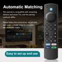 Luyeper Replacement TV Remote for Amazon Fire Stick (4K Max, 4K, HD), Firestick 3rd Gen, TV Cube and Insignia, Toshiba Smart TVs with Voice Control