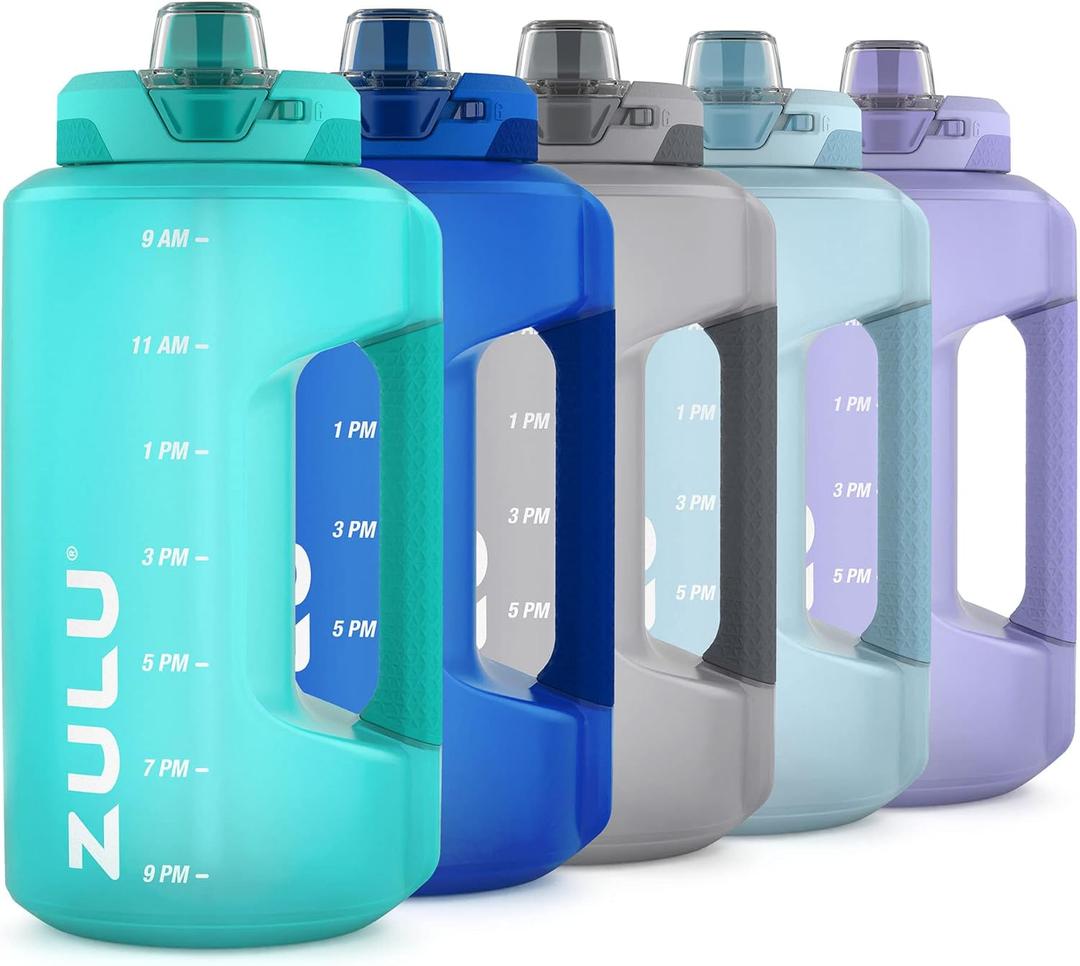 Goals Half Gallon Water Bottle with Straw (64 Ounces, Aquaviva)