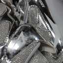 YTFCstep Roller Skate Shoes for Boys and Girls Kids LED Light Up Fashion Sneakers with Rechargeable and Detachable Wheels The Gift for Party Birthday Christmas Day,6.5 Big Kid,Silver, 40