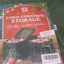 Holiday Cheer Premium Christmas Ornament Storage with 8 Tray  Christmas Storage Container with Dividers Perfect for Holiday Decorations Fits 128 Holiday Ornaments  Tear-Proof Fabric (Large, Green)