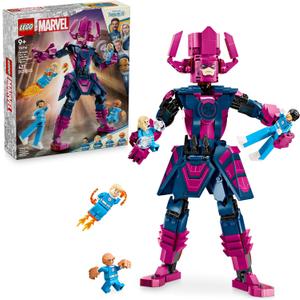 LEGO Marvel Fantastic Four vs. Galactus Construction Figure - Super Hero Building Toy - 4 Minifigures, Including The Thing, Invisible Woman and Human Torch - Gift for Kids, Boys and Girls, 9+ 76316