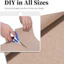 Cat Scratching Mat, Self-Adhesive Cat Scratch Furniture Protector, Trimmable DIY Cat Wall Climbing Carpet, Cat Couch Protector, Cat Scratching Pad Replacement (Khaki, 78.7"x15.8")