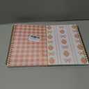 2 Pcs Pink Strawberry Bow Spiral Notebook, Cute Preppy Spiral Journal Notebook for Women Friend Girls, 160 Pages Trendy Hardcover Journaling Notebooks for Home Office Writing Aesthetic Notebooks