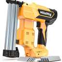 Cordless Brad Nailer 2-in-1 Compatible with Dewalt Battery, 5/8 to 1-1/4 Inch Electric Nail Gun/Staple Gun, 18 Gauge Nail Gun Brushless Motor with 1000 Nails for Wood Carpentry